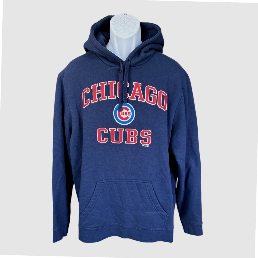 Fanatics Chicago Cubs Navy Blue Hoodie, Men's Size 2XL, MLB Baseball Cubbies